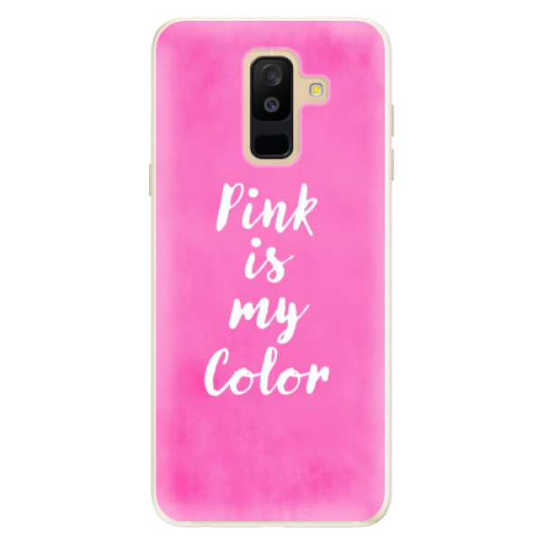 Silikónové puzdro iSaprio - Pink is my color - Samsung Galaxy A6+