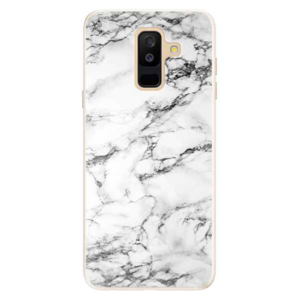 Silikónové puzdro iSaprio - White Marble 01 - Samsung Galaxy A6+