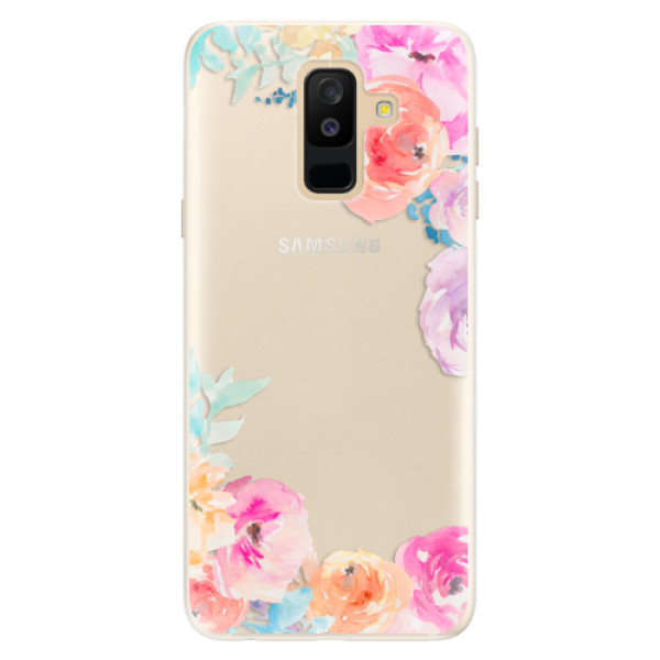 Silikónové puzdro iSaprio - Flower Brush - Samsung Galaxy A6+