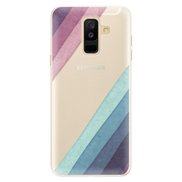 Silikónové puzdro iSaprio - Glitter Stripes 01 - Samsung Galaxy A6+