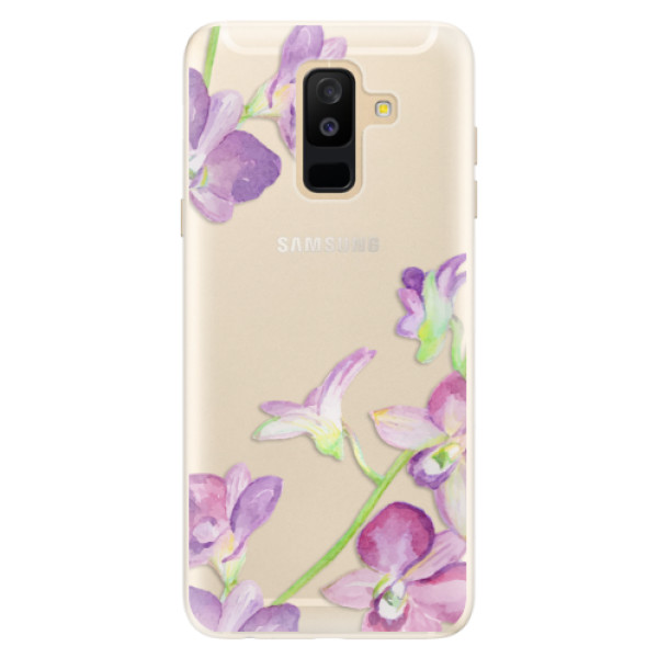 Silikónové puzdro iSaprio - Purple Orchid - Samsung Galaxy A6+