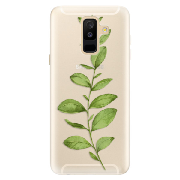 Silikónové puzdro iSaprio - Green Plant 01 - Samsung Galaxy A6+
