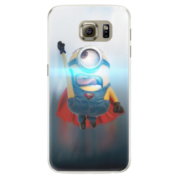 Silikónové puzdro iSaprio - Mimons Superman 02 - Samsung Galaxy S6