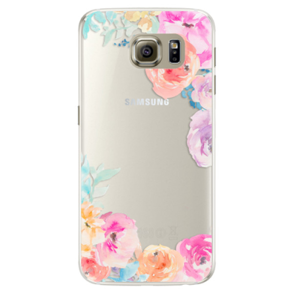 Silikónové puzdro iSaprio - Flower Brush - Samsung Galaxy S6