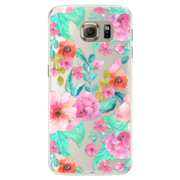 Silikónové puzdro iSaprio - Flower Pattern 01 - Samsung Galaxy S6