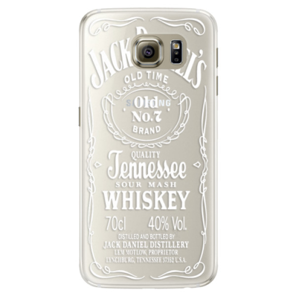 Silikónové puzdro iSaprio - Transparent White Jack - Samsung Galaxy S6