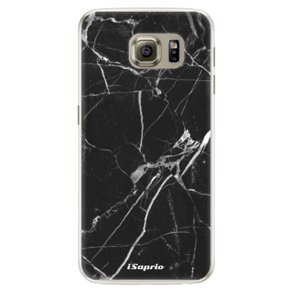 Silikónové puzdro iSaprio - Black Marble 18 - Samsung Galaxy S6 Edge