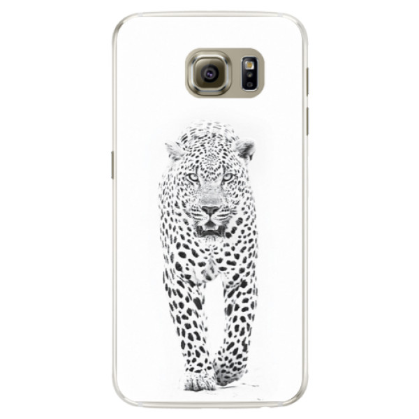 Silikónové puzdro iSaprio - White Jaguar - Samsung Galaxy S6 Edge
