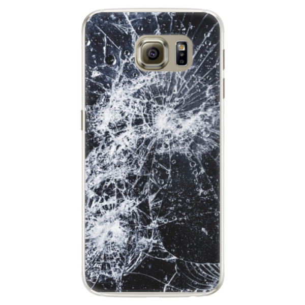 Silikónové puzdro iSaprio - Cracked - Samsung Galaxy S6 Edge