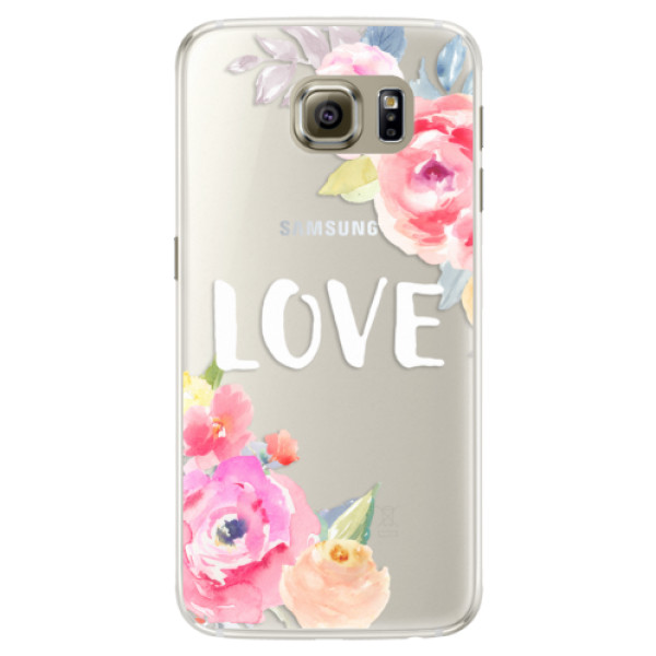 Silikónové puzdro iSaprio - Love - Samsung Galaxy S6 Edge