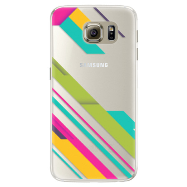 Silikónové puzdro iSaprio - Color Stripes 03 - Samsung Galaxy S6 Edge