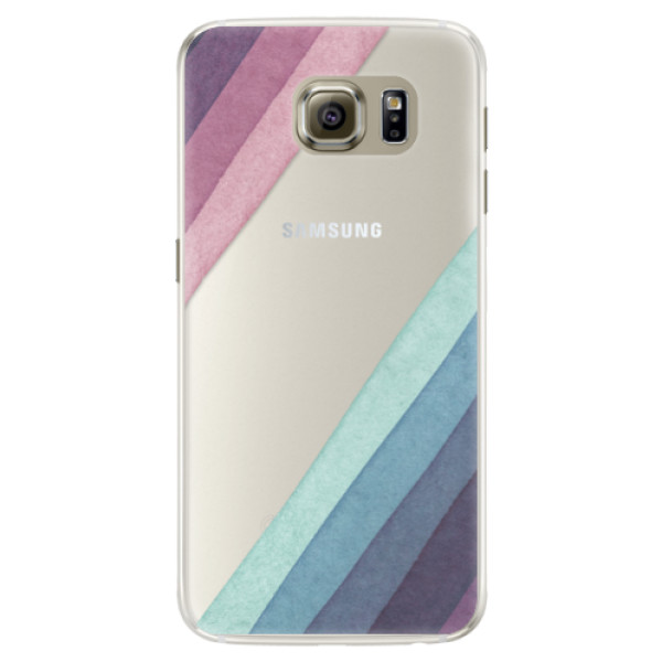 Silikónové puzdro iSaprio - Glitter Stripes 01 - Samsung Galaxy S6 Edge