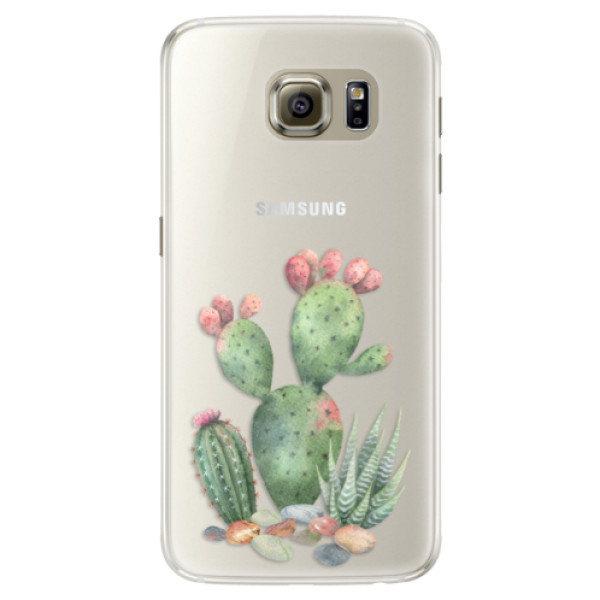 Silikónové puzdro iSaprio - Cacti 01 - Samsung Galaxy S6 Edge