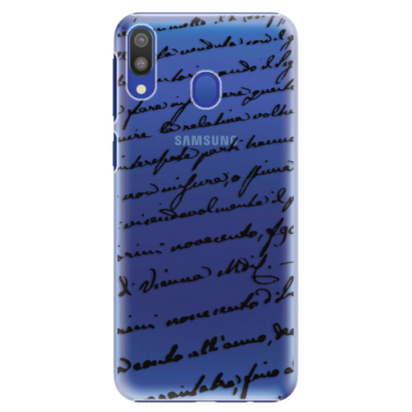 Plastové puzdro iSaprio - Handwriting 01 - black - Samsung Galaxy M20