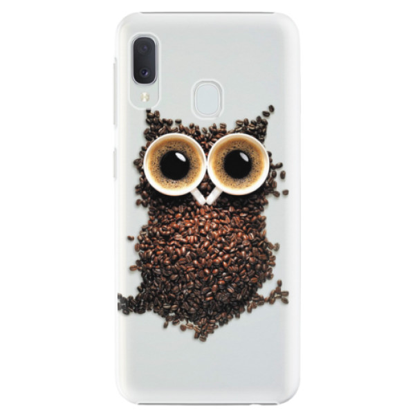 Plastové puzdro iSaprio - Owl And Coffee - Samsung Galaxy A20e