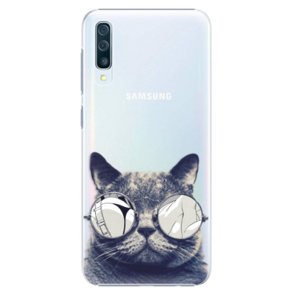 Plastové puzdro iSaprio - Crazy Cat 01 - Samsung Galaxy A50