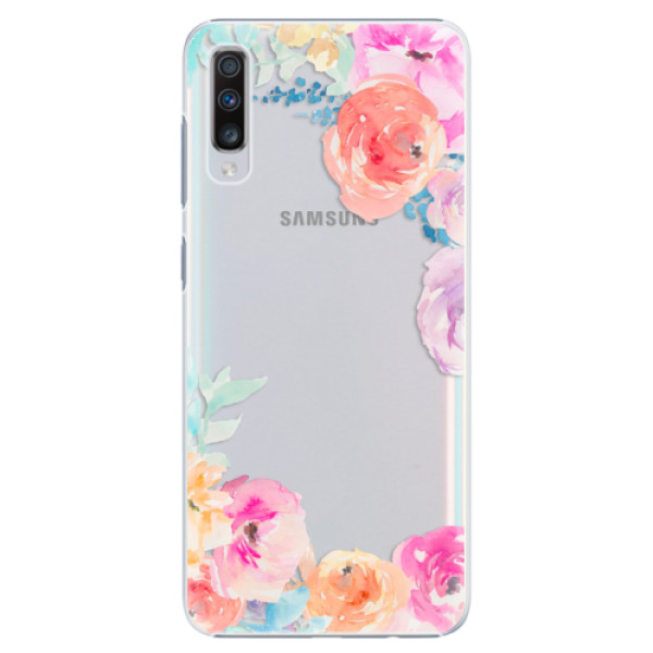 Plastové puzdro iSaprio - Flower Brush - Samsung Galaxy A70