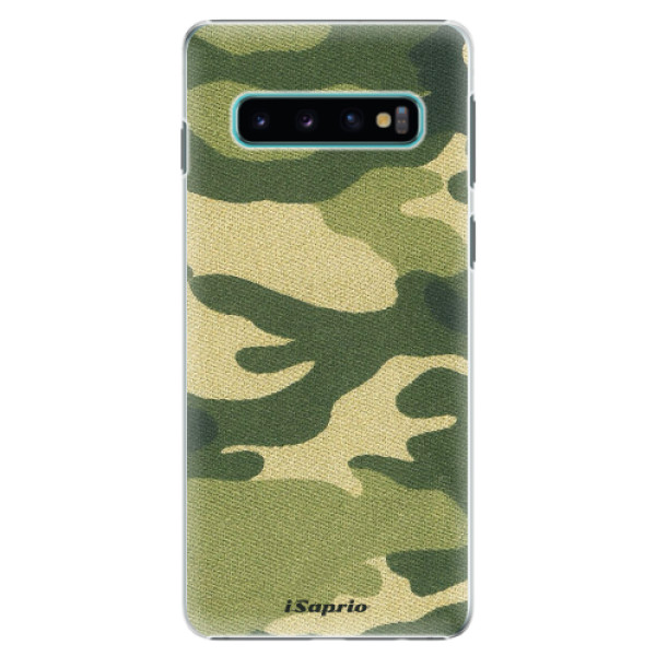Plastové puzdro iSaprio - Green Camuflage 01 - Samsung Galaxy S10