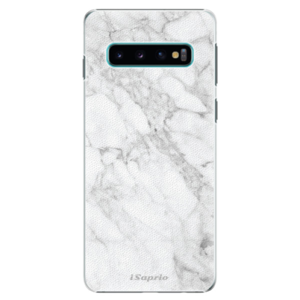 Plastové puzdro iSaprio - SilverMarble 14 - Samsung Galaxy S10