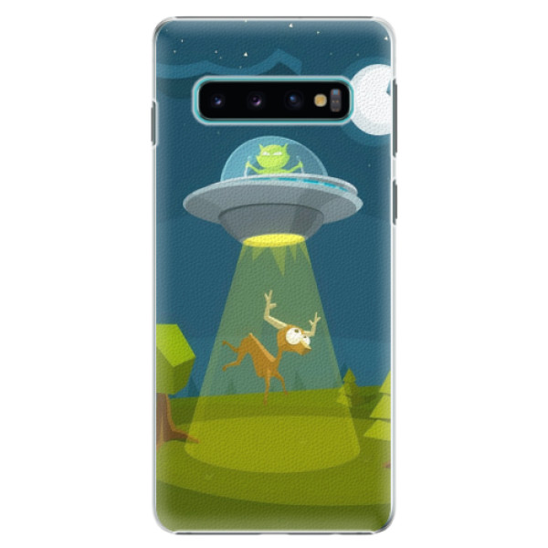 Plastové puzdro iSaprio - Alien 01 - Samsung Galaxy S10