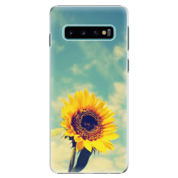 Plastové puzdro iSaprio - Sunflower 01 - Samsung Galaxy S10