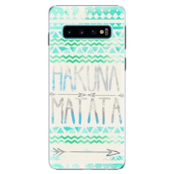 Plastové puzdro iSaprio - Hakuna Matata Green - Samsung Galaxy S10