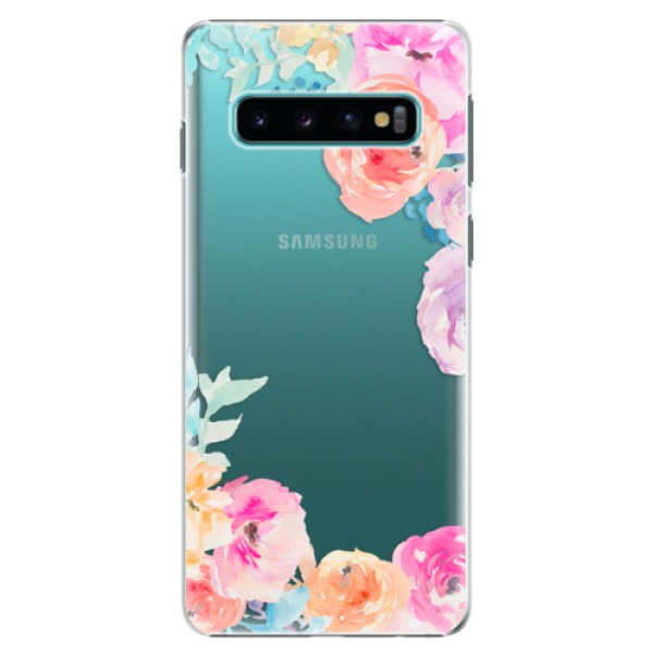 Plastové puzdro iSaprio - Flower Brush - Samsung Galaxy S10