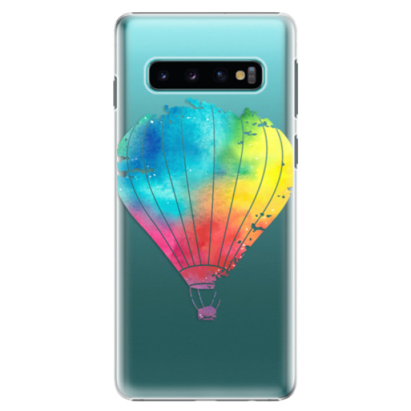 Plastové puzdro iSaprio - Flying Baloon 01 - Samsung Galaxy S10
