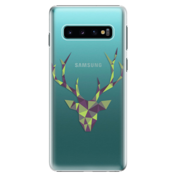 Plastové puzdro iSaprio - Deer Green - Samsung Galaxy S10
