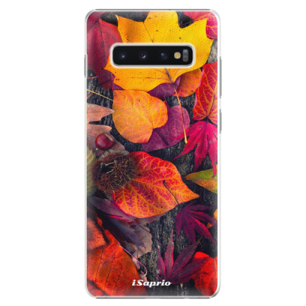 Plastové puzdro iSaprio - Autumn Leaves 03 - Samsung Galaxy S10+
