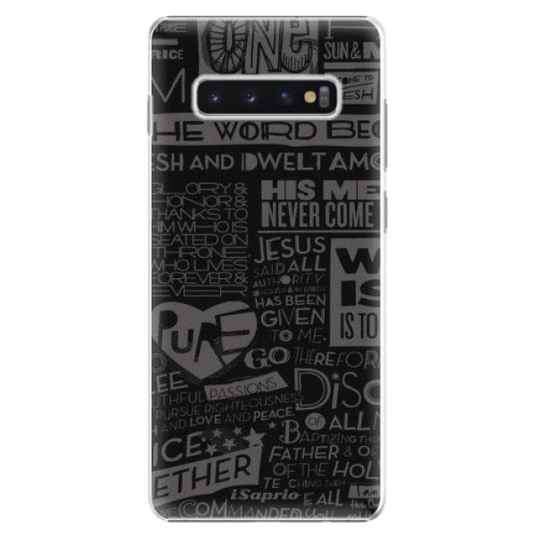 Plastové puzdro iSaprio - Text 01 - Samsung Galaxy S10+