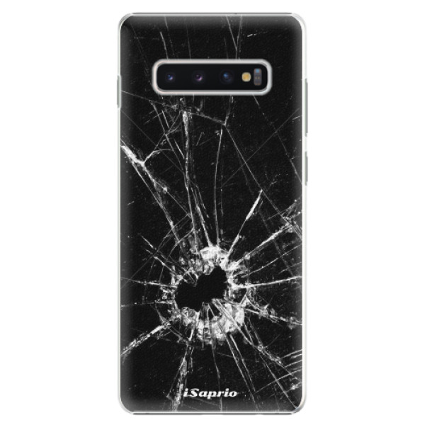 Plastové puzdro iSaprio - Broken Glass 10 - Samsung Galaxy S10+