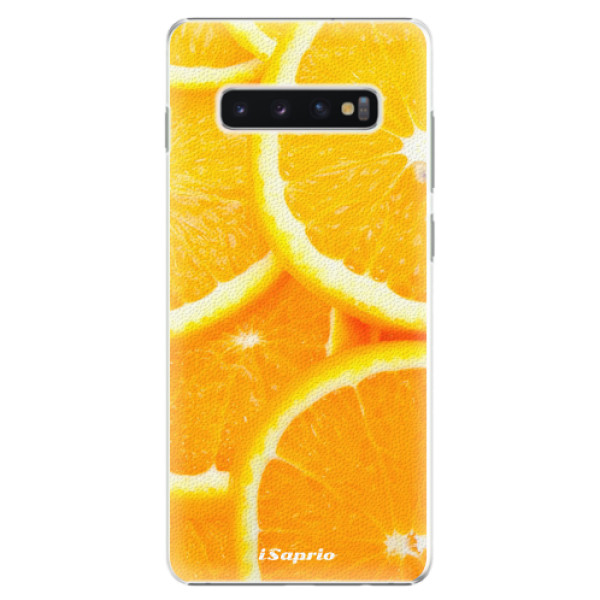 Plastové puzdro iSaprio - Orange 10 - Samsung Galaxy S10+