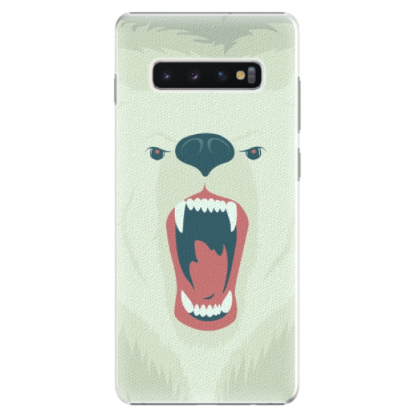 Plastové puzdro iSaprio - Angry Bear - Samsung Galaxy S10+