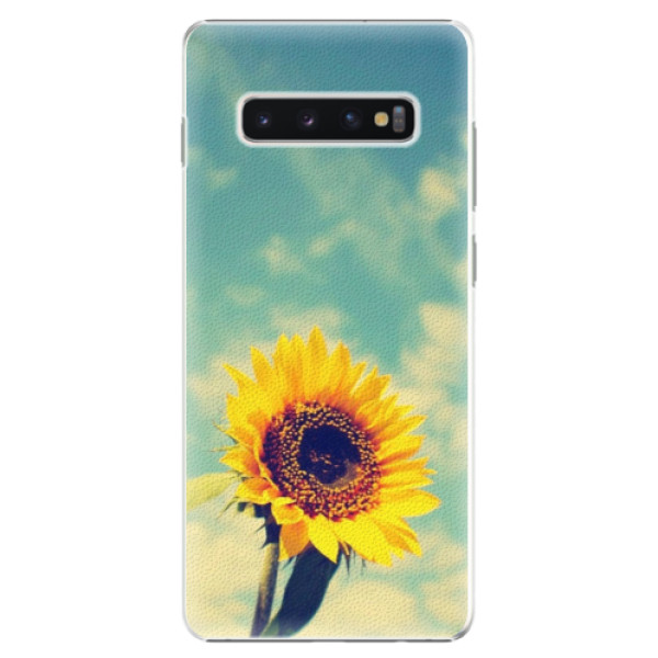 Plastové puzdro iSaprio - Sunflower 01 - Samsung Galaxy S10+