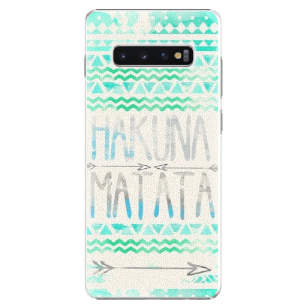 Plastové puzdro iSaprio - Hakuna Matata Green - Samsung Galaxy S10+