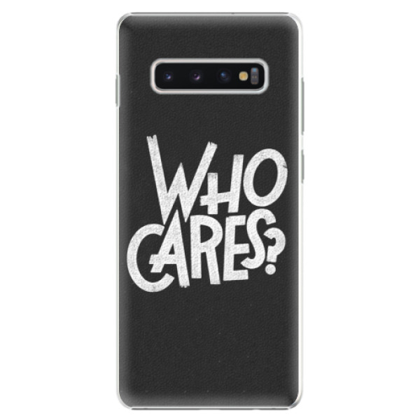 Plastové puzdro iSaprio - Who Cares - Samsung Galaxy S10+