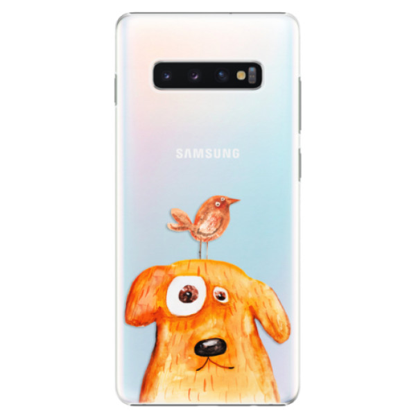 Plastové puzdro iSaprio - Dog And Bird - Samsung Galaxy S10+