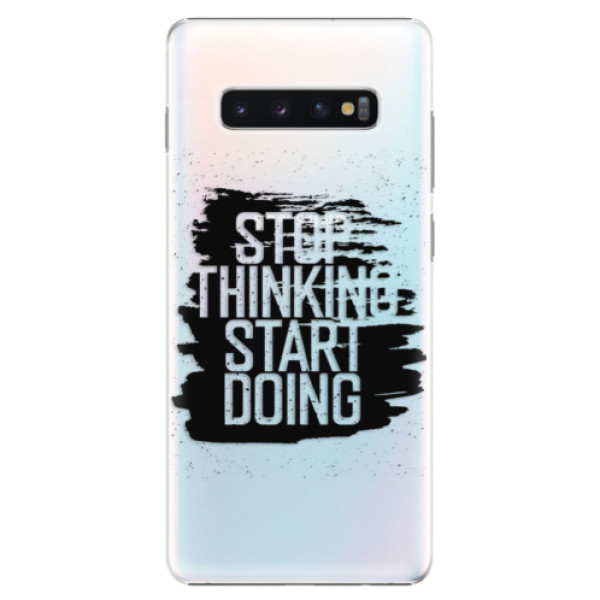 Plastové puzdro iSaprio - Start Doing - black - Samsung Galaxy S10+