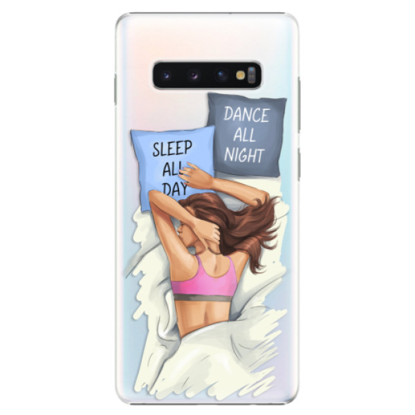 Plastové puzdro iSaprio - Dance and Sleep - Samsung Galaxy S10+