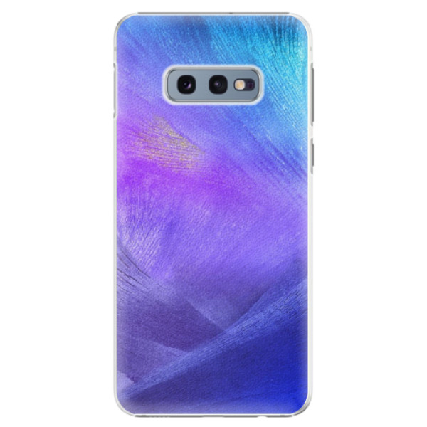 Plastové puzdro iSaprio - Purple Feathers - Samsung Galaxy S10e