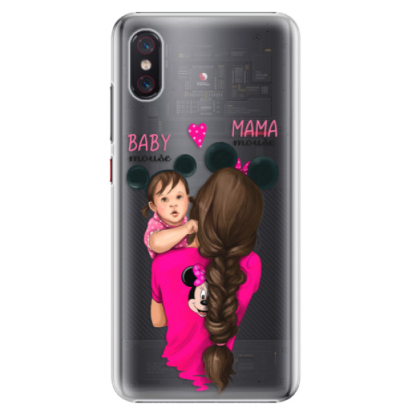 Plastové puzdro iSaprio - Mama Mouse Brunette and Girl - Xiaomi Mi 8 Pro