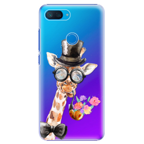 Plastové puzdro iSaprio - Sir Giraffe - Xiaomi Mi 8 Lite
