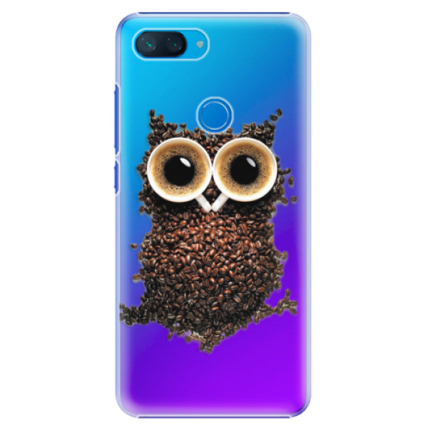 Plastové puzdro iSaprio - Owl And Coffee - Xiaomi Mi 8 Lite