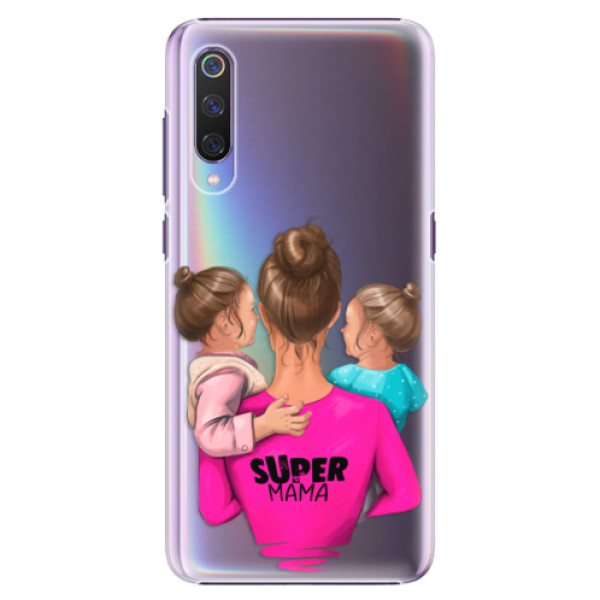 Plastové puzdro iSaprio - Super Mama - Two Girls - Xiaomi Mi 9