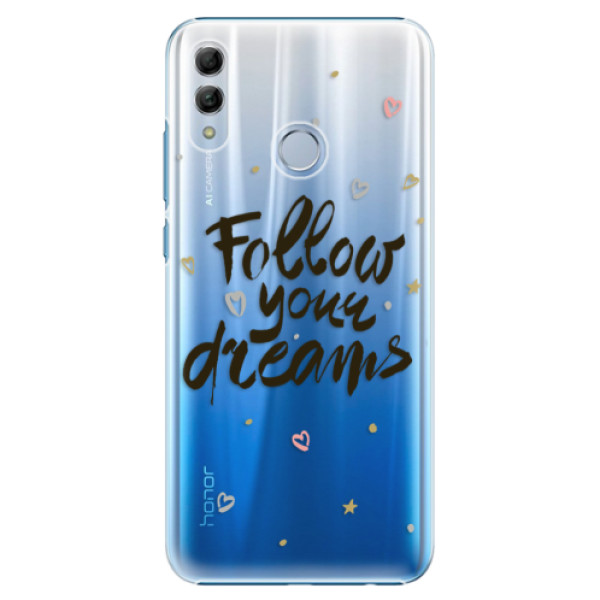 Plastové puzdro iSaprio - Follow Your Dreams - black - Huawei Honor 10 Lite