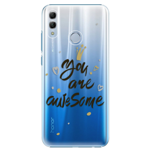 Plastové puzdro iSaprio - You Are Awesome - black - Huawei Honor 10 Lite