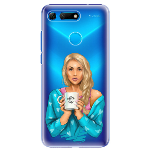 Plastové puzdro iSaprio - Coffe Now - Blond - Huawei Honor View 20