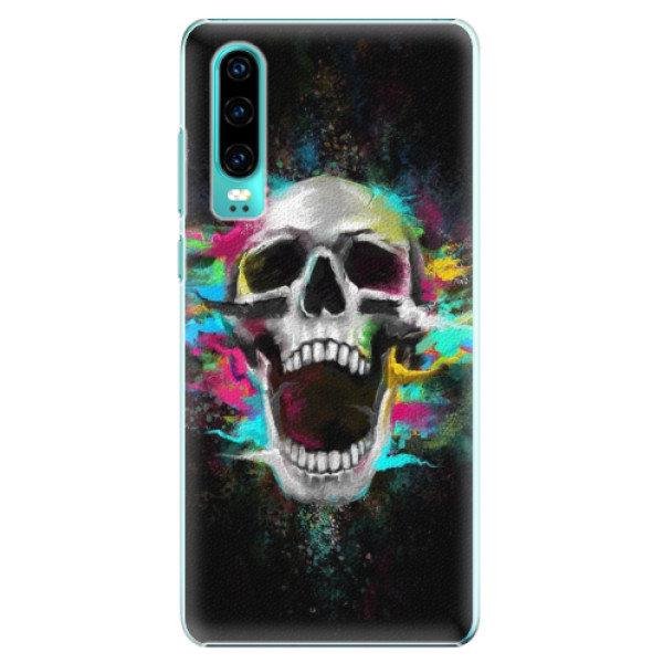 Plastové puzdro iSaprio - Skull in Colors - Huawei P30
