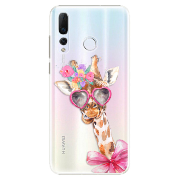Plastové puzdro iSaprio - Lady Giraffe - Huawei Nova 4